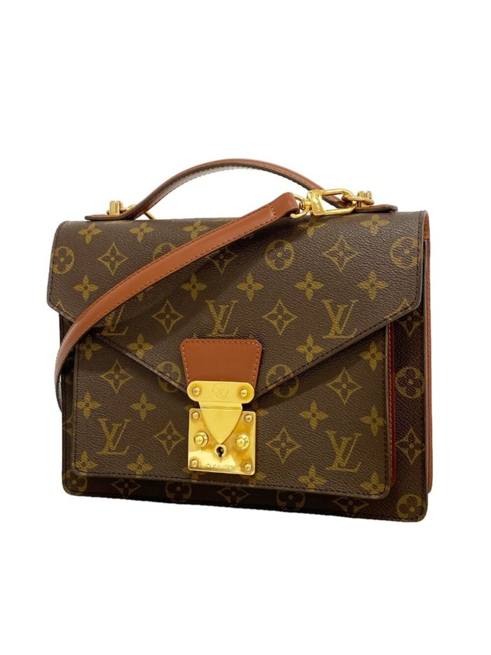 Louis Vuitton Handbag Monogram Monceau 26 Brown 2-Way Bag